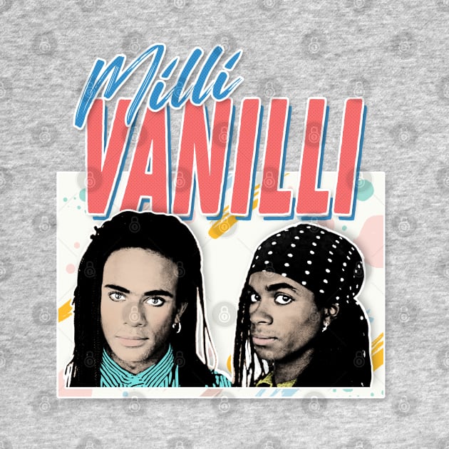 Milli Vanilli - 80's Fanart Aesthetic Design Tribute by DankFutura